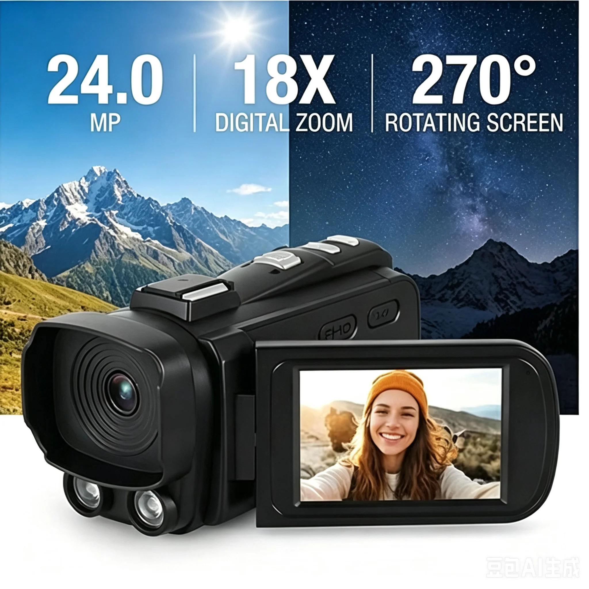 1080P Full HD Digital Camera V - Electronics Gadgets For Home recension och pris